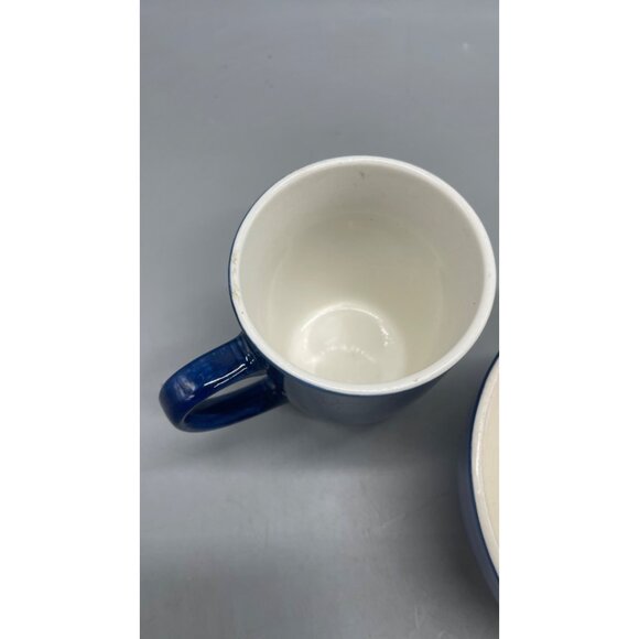 JCPenney Home Collection Blue Ceramic 2 Mugs & 1 Bowl Set READ - Picture 2 of 5